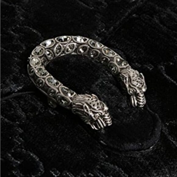 Gucci Brand new Authentic Women's Black GG Velvet Mini Dionysus Chain purss - Picture 11 of 16